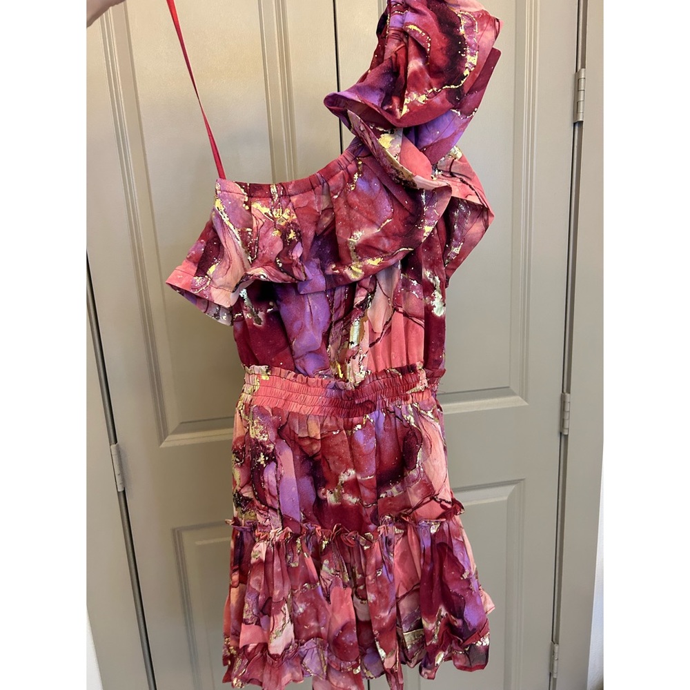 Marble One Shoulder Dress